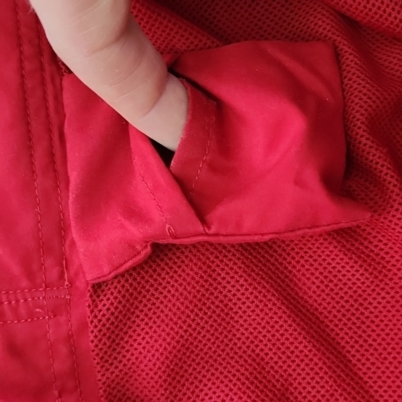 Chaps Men's Board Red Black White  Stripes Shorts Swim Trunks Key Pocket Size 36 - Picture 8 of 14